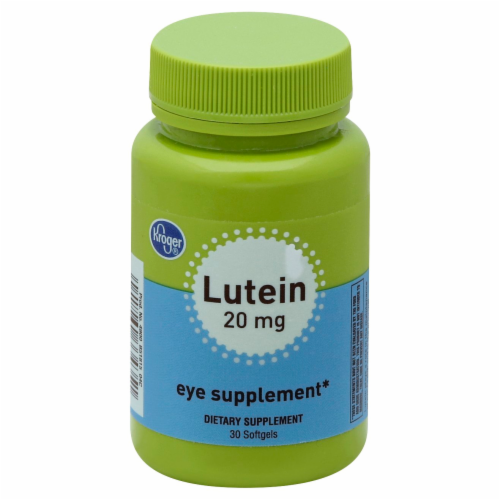 Kroger® Lutein Eye Supplement Softgels 20mg Perspective: front