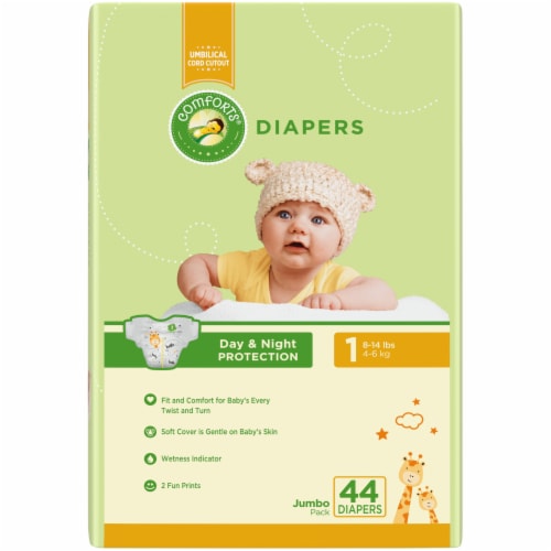 Diapers Newborn/Size 1 (8-14 lb), 32 Count - Pampers Pure