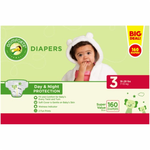 Comforts diapers shop size 3