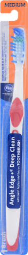 Kroger® Angle Edge Plus Deep Clean Medium Toothbrush Perspective: front