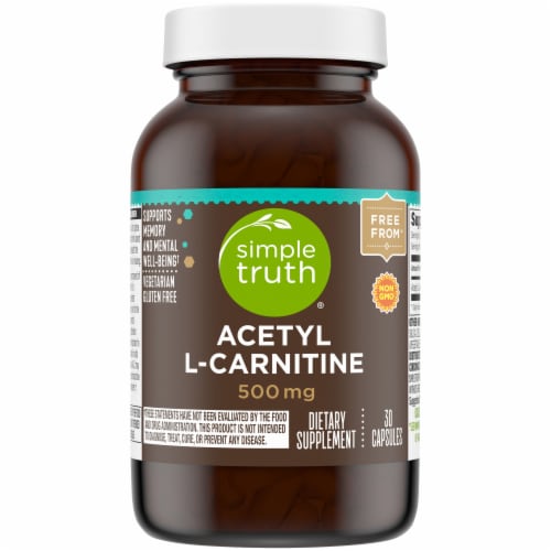 Simple Truth® Acetyl L-Carnitine Capsules 500mg Perspective: front