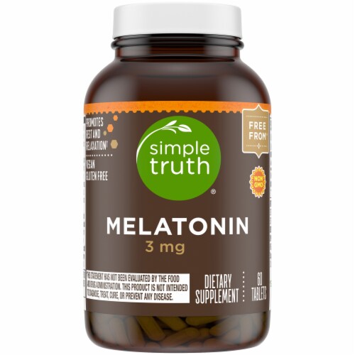 Simple Truth™ Melatonin Capsules 3mg Perspective: front