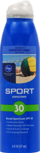 Kroger® Sport Sunscreen Spray SPF 30 Perspective: front