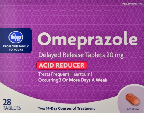 Kroger® Omeprazole Acid Reducer Perspective: front