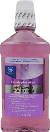 Kroger® Eucalyptus Mint Anticavity Mouth Rinse Perspective: front