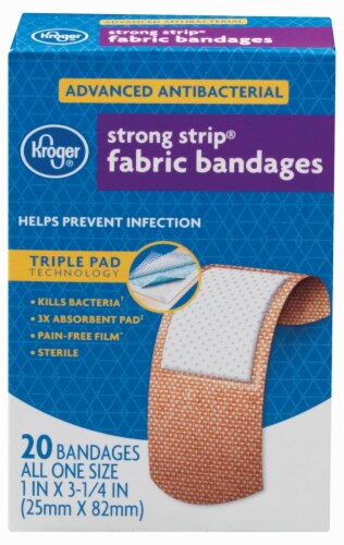 Kroger® Advanced Antibacterial Extra Large Fabric Bandages, 10 ct - Kroger