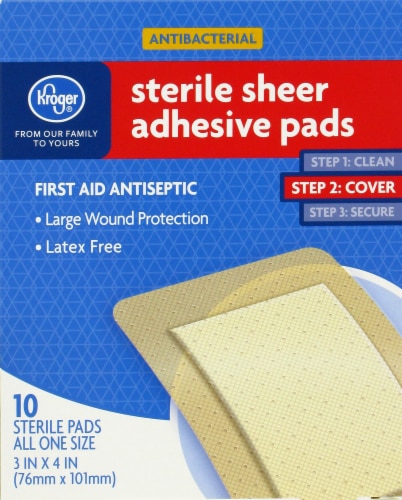 Kroger® Sterile Sheer Adhesive Pads Perspective: front