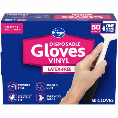 Powder Free Vinyl Disposable Gloves Quantity 1 000 Clear 4 Mil Bib Tucker V 1 4