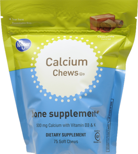 Kroger® Chocolate Calcium Soft Chews Perspective: front
