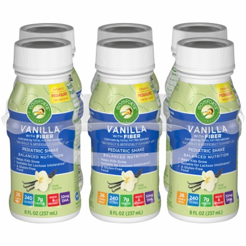 Comforts™ Balanced Nutrition Vanilla With Fiber Pediatric Shake Perspective: front