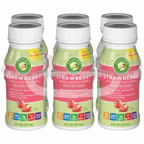Comforts™ Balanced Nutrition Strawberry Pediatric Shake Perspective: front