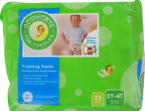 Comforts® For Toddler Day & Night Training Pants Boys 3T-4T Perspective: front