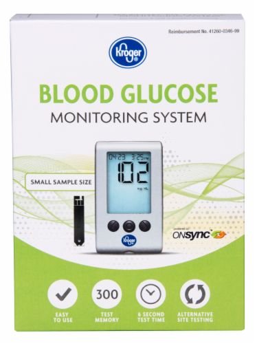 Kroger® Blood Glucose Monitoring System Perspective: front
