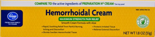 Kroger® Maximum Strength Hemorrhoidal Cream With Aloe Perspective: front