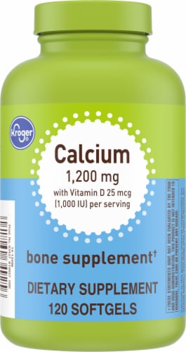 Frys Food Stores Kroger Calcium Bone Supplement Softgels 120 Ct