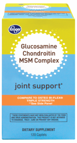 Kroger® Glucosamine Chondroitin & MSM Complex Joint Support Caplets Perspective: front