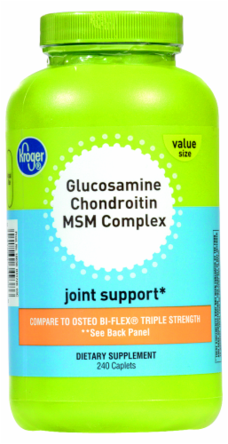 Kroger® Glucosamine Chondroitin MSM Complex Joint Support Caplets Perspective: front