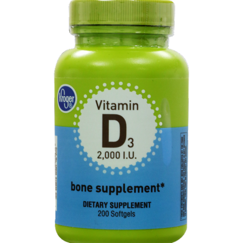 Smiths Food And Drug Kroger Vitamin D3 Bone Supplement Softgels 2000 Iu 200 Ct