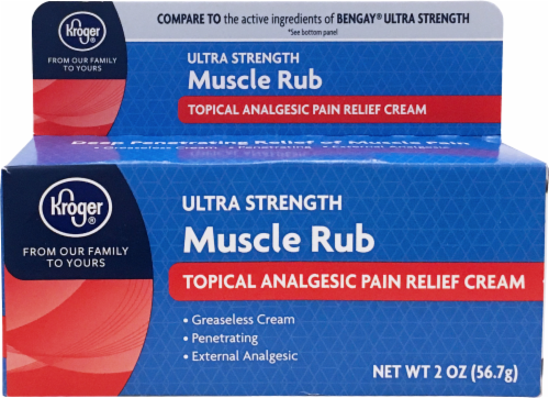 Kroger® Ultra Strength Muscle Rub Pain Relief Cream Perspective: front