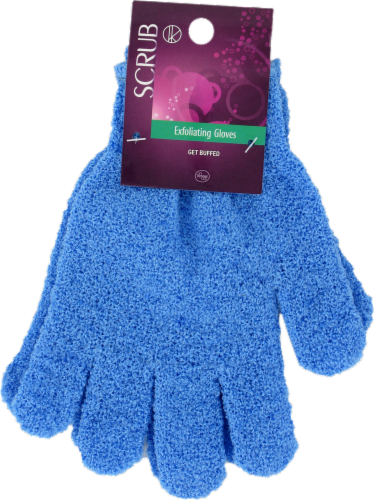 Kroger® Scrub Get Buffed Exfoliating Gloves Perspective: front