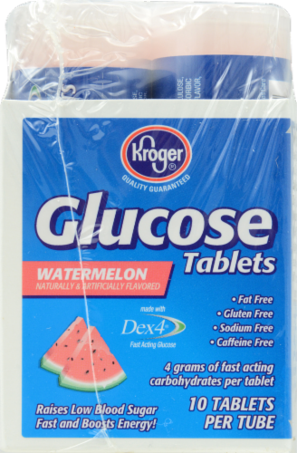 Kroger® Watermelon Glucose Tablets (6 Pack) Perspective: front