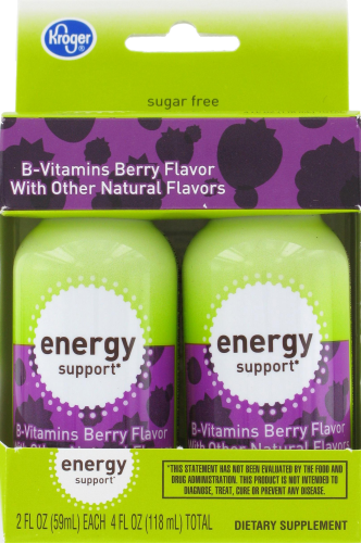 Kroger® Berry Energy Support Shots Perspective: front