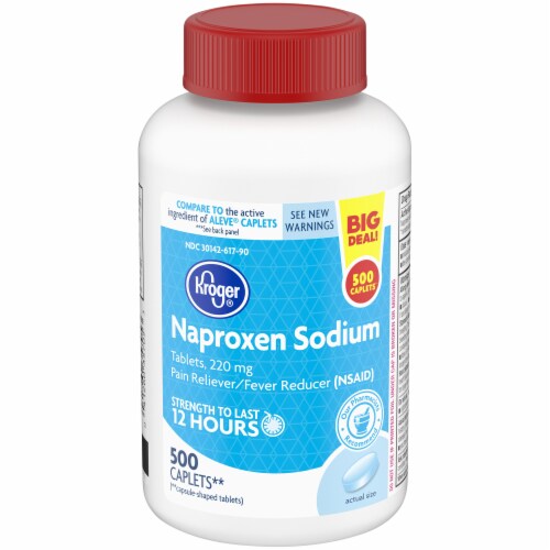 Kroger® Naproxen Sodium Caplets 220mg Perspective: front