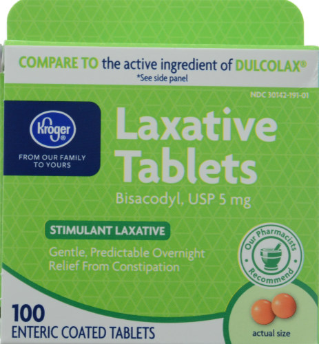 Kroger® Laxative Tablets Perspective: front