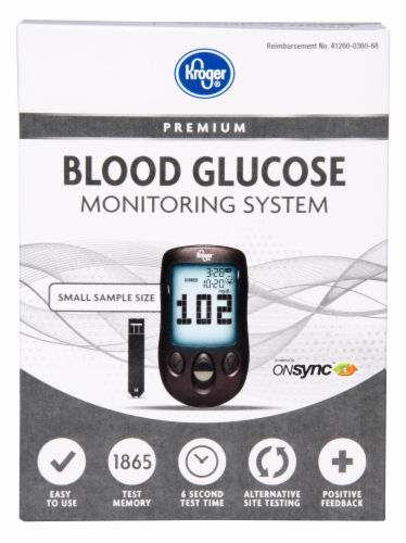 Kroger® Premium Blood Glucose Monitoring System Perspective: front