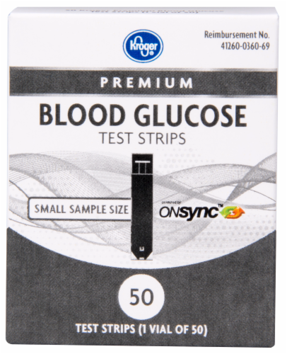 Kroger® Premium Blood Glucose Test Strips Perspective: front