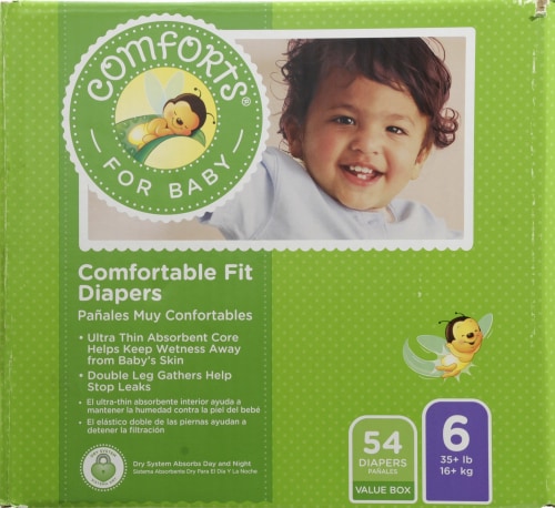 Comforts™ Day or Night Baby Diapers Size 6 (35+ lbs) Perspective: front