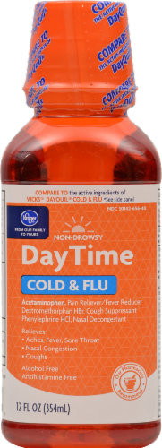 Kroger® Daytime Cold & Flu Relief Liquid Perspective: front