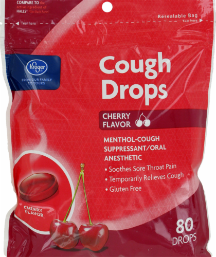 Kroger® Cherry Flavor Cough Drops 80 Ct Ralphs