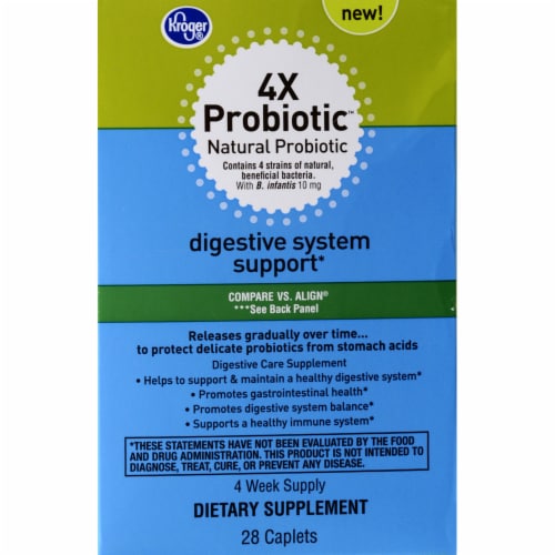 Kroger® Digestive Support System 4x Probiotic Caplets Perspective: front