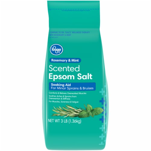 Kroger® Rosemary & Mint Scented Epsom Salt Soaking Aid Perspective: front