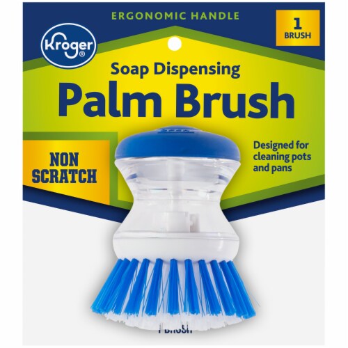 Kroger® Soap Dispensing Palm Brush - Blue/White, 1 ct - Kroger