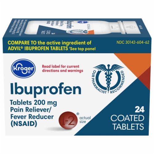 Kroger® Ibuprofen Tablets 200mg Perspective: front