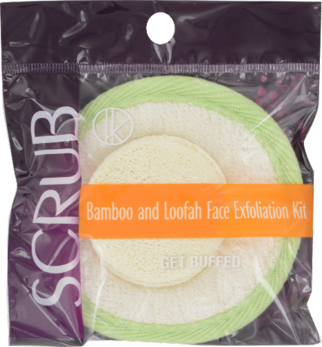 Kroger® Bamboo and Loofah Face Exfoliation Kit Perspective: front