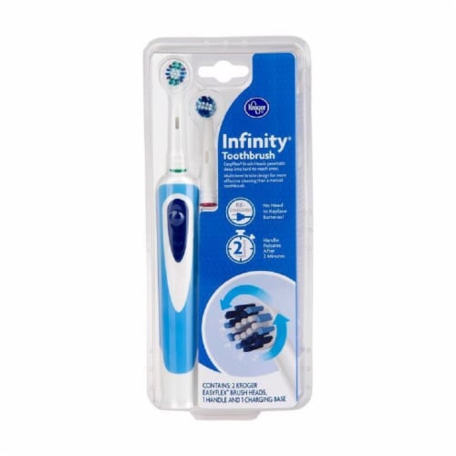 Kroger® Infinity Power Toothbrush with Replacement Brush Heads Perspective: front