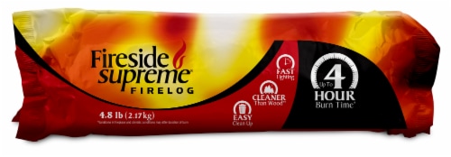 Fireside Supreme 4 Hour Firelog Perspective: front