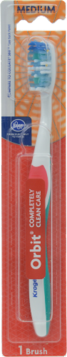 Kroger® Orbit® Medium Toothbrush Perspective: front