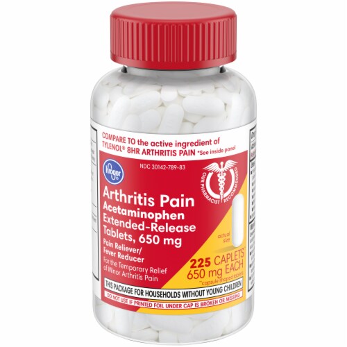 Kroger® Arthritis Pain Extended-Release Acetaminophen Caplets 650mg Perspective: front