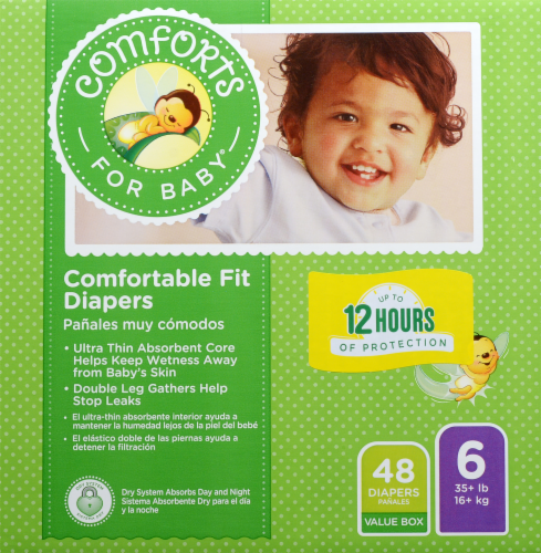 Comforts™ Day or Night Baby Diapers Size 6 (35+ lbs) Perspective: front
