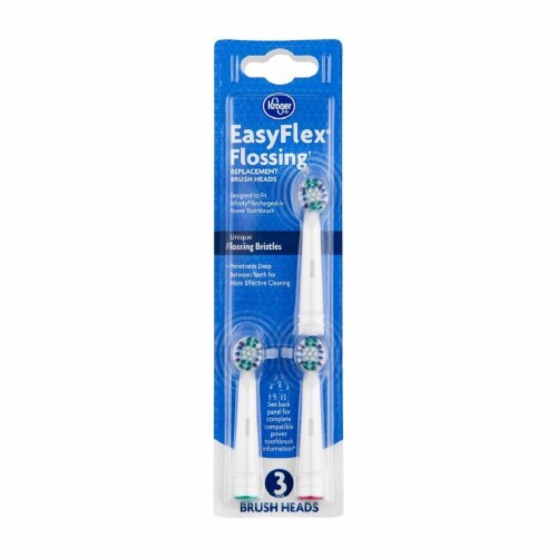 Kroger® EasyFlex Flossing Replacement Brush Heads Perspective: front
