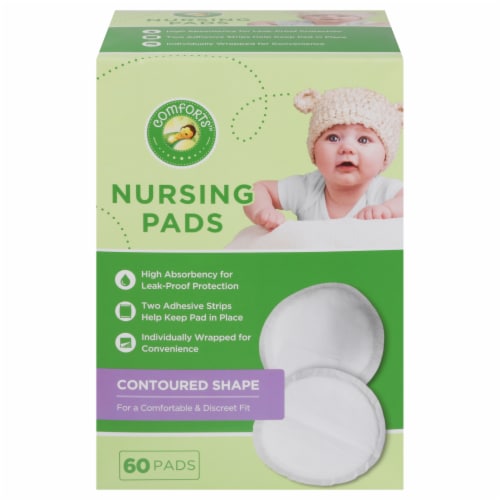 Comforts™ Contoured Shape Nursing Pads Perspective: front