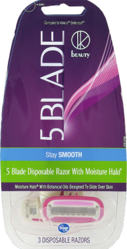 Kroger® Women's 5-Blade Disposable Razors Perspective: front