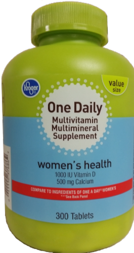 Kroger® One Daily Women's Health Multivitamin Tablets Perspective: front