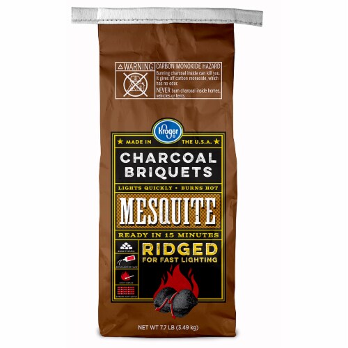 Kroger® Ridged Charcoal Briquets - Mesquite Perspective: front