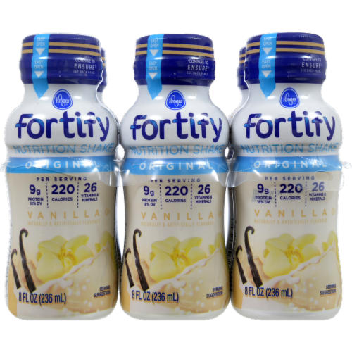 Kroger® Fortify Original Vanilla Nutrition Protein Shake Perspective: front
