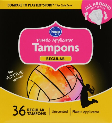 Kroger® Fitness Regular Tampons Perspective: front